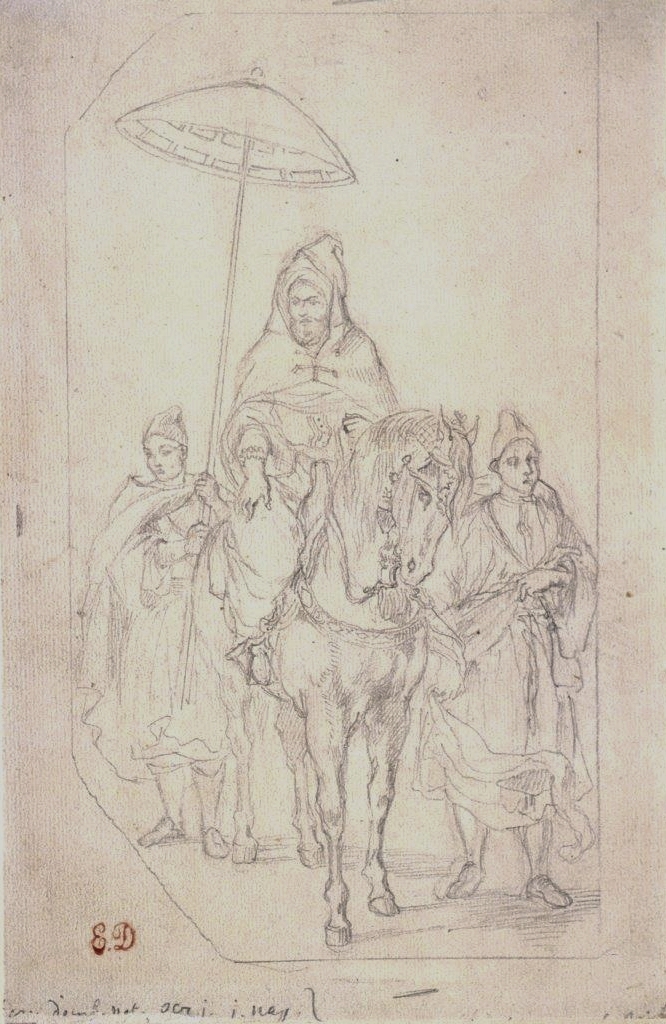 Album De Voyage Au Maroc Eugène Delacroix Tableau Impression Sur Toile